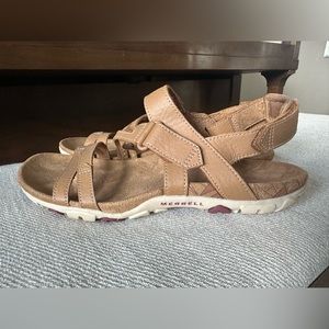 Women’s Merrell Sandals: sandspur Rose Convert, Size 7, Cognac